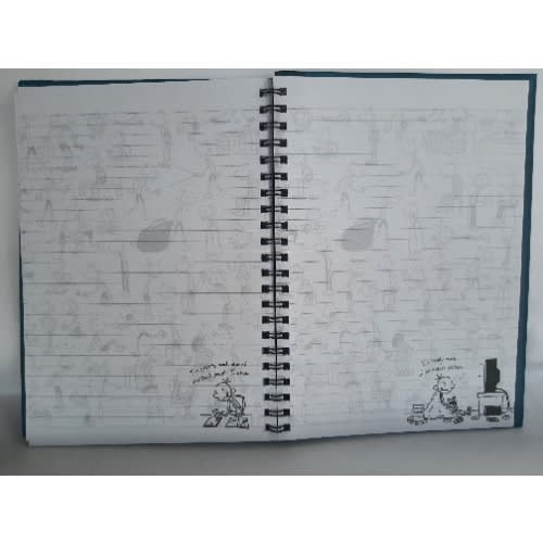 A4 Diary Of A Wimpy Kid  Notebook -Blue