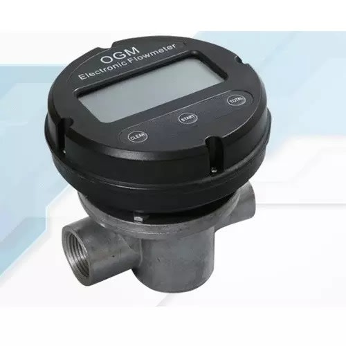 Digital Oval Gear Diesel Gasoline Hydraulic Oil Flow Meter - 2 Inch