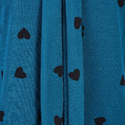 Tie Neck Dotted Blouse- Green