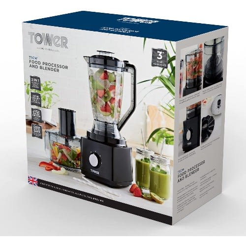 Food Processor With Blender 1.8L - 750W - T18007BLK