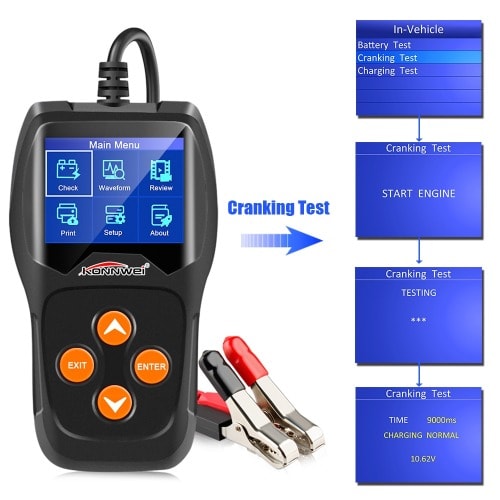Battery Tester - Kw600 12v Automotive Battery Diagnostic Tool