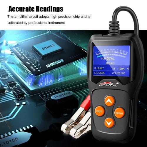 Battery Tester - Kw600 12v Automotive Battery Diagnostic Tool