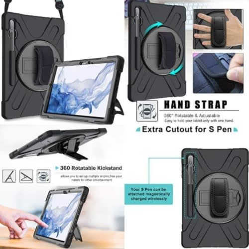 Shockproof Amored Defender Back Case For Samsung Tab S8 Ultra 2022