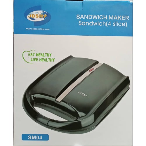 JD SMP 4 Slice Sandwich & Waffle Maker - 800W