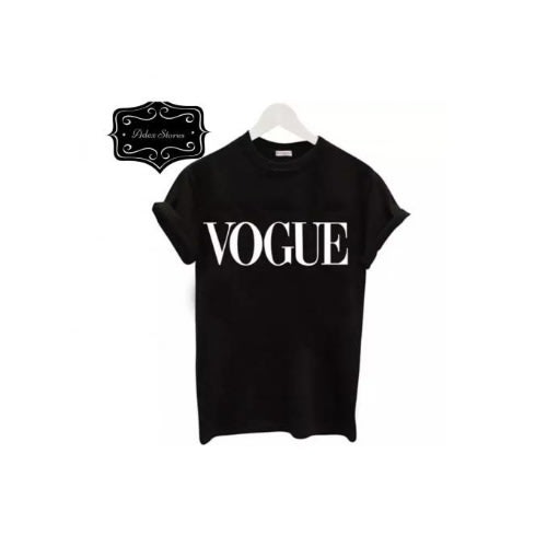 Print Shirt - Vogue - Black