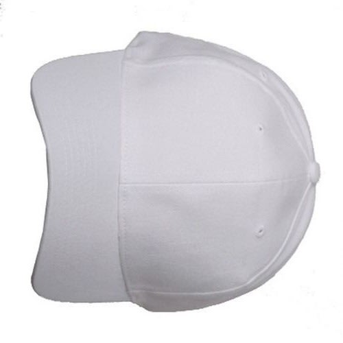 Plain Face Cap - White