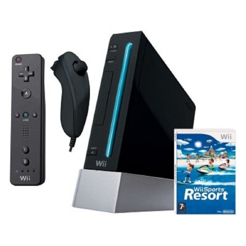 Console With Wii Sports Resort - Black