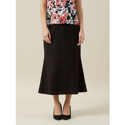 Precis Petite Textured Skirt - Black