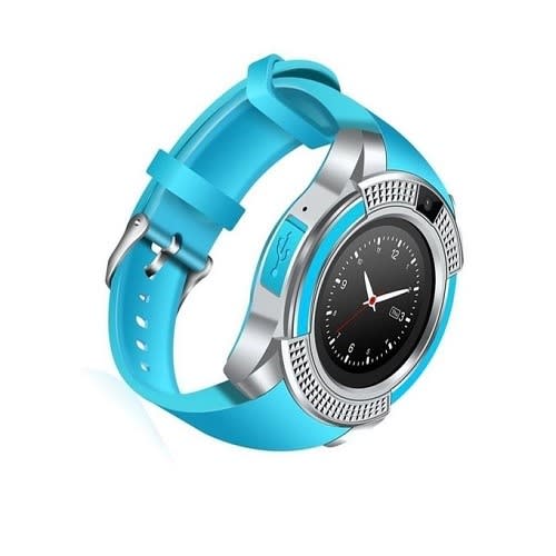 Waterproof Smart Watch With Camera & Sim Slot - Blue