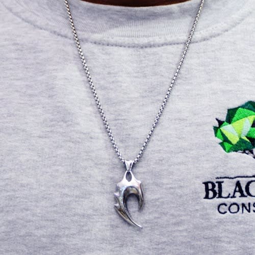 Half Fire Love Pendant & Necklace - Big