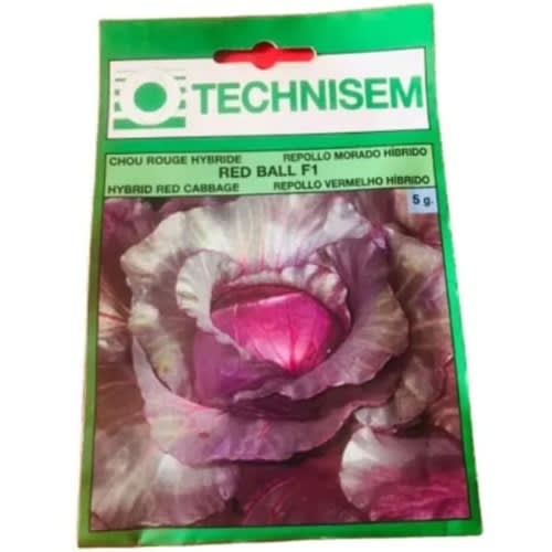 Hybrid Red Cabbage Seeds - Red Ball F1 -5g