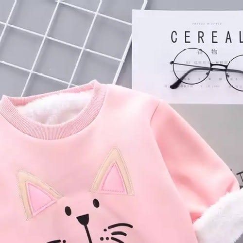 Baby Girl's Padded Pullover