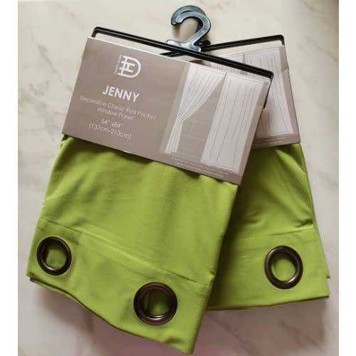 Lime Green Single Window Curtain