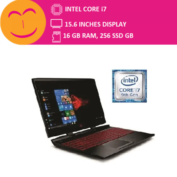 Omen 15 Gaming - 9th Gen- Intel Core I7-16GB RAM -256GB SSD - 6GB Nvidia- 15.6