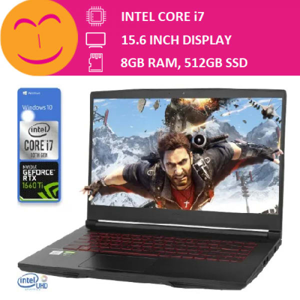 Thin Gaming - Intel Core i7 - 2.6ghz - 512GB SSD - 8GB RAM - Nvidia - Windows 10