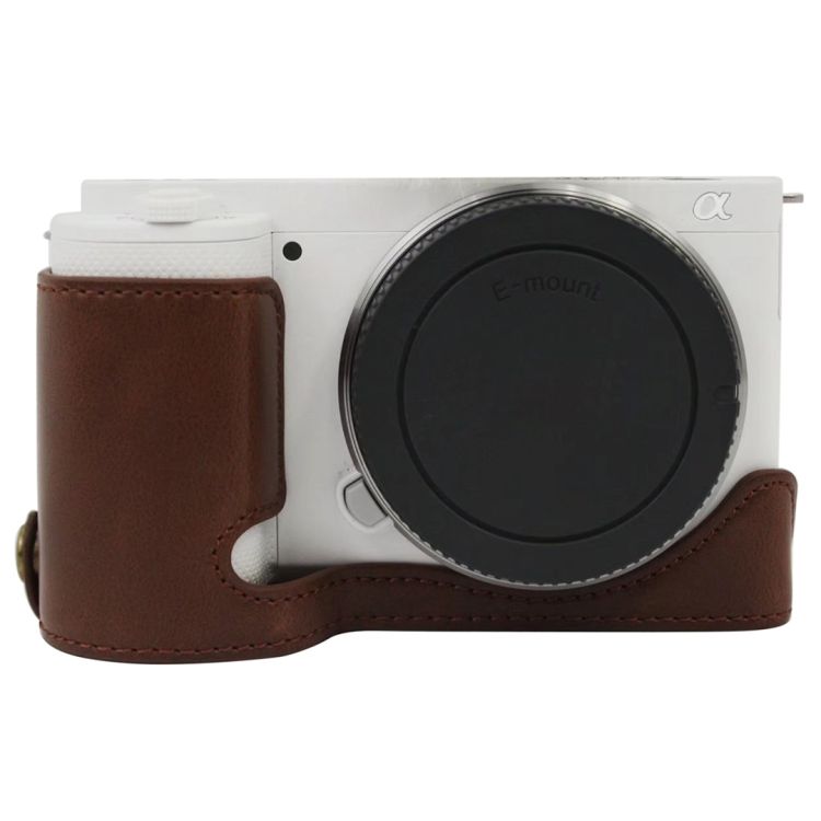1/4 Inch Thread PU Half Case Base For Sony ZV-E10 / ZV-E10L