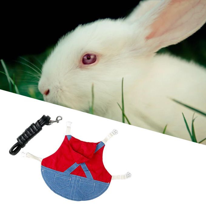 Rabbit Harness Multipurpose Breathable Denim Jacket Coat For M Red