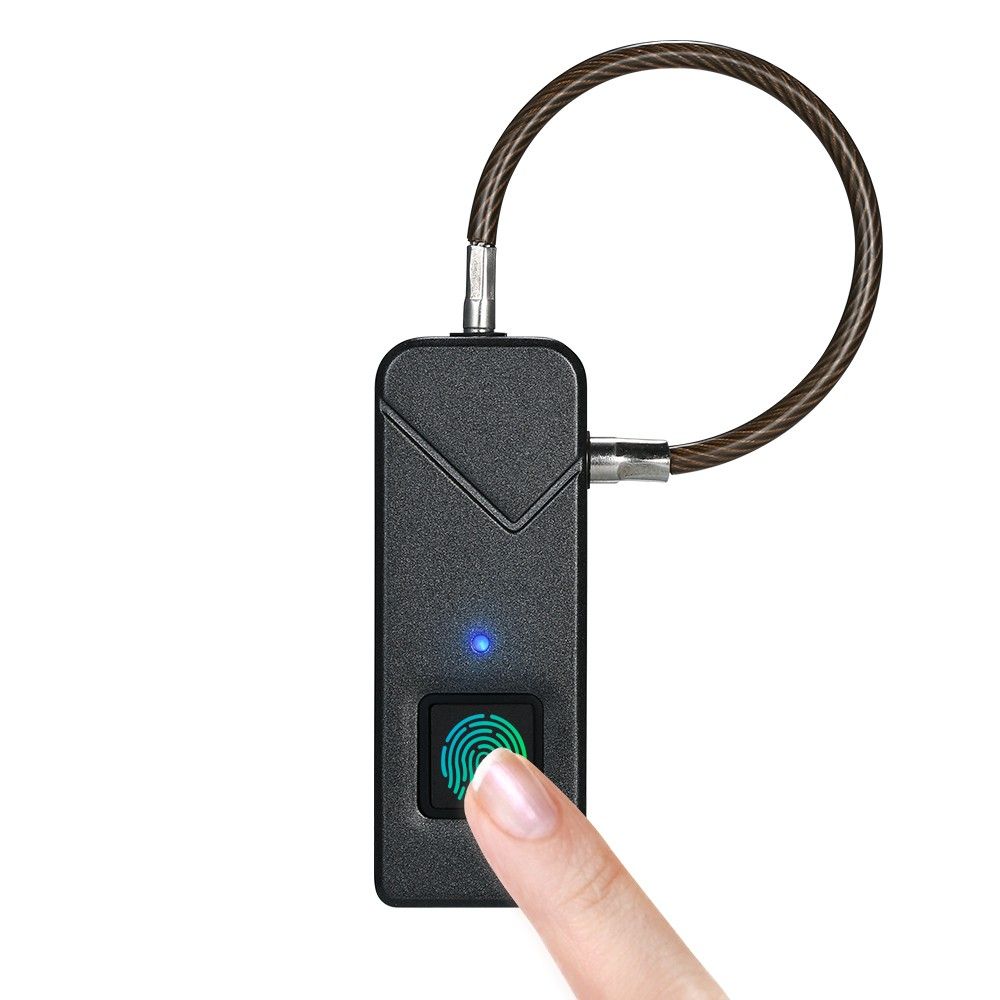 Smart Fingerprint Lock USB Rechargeable Keyless 10 Sets