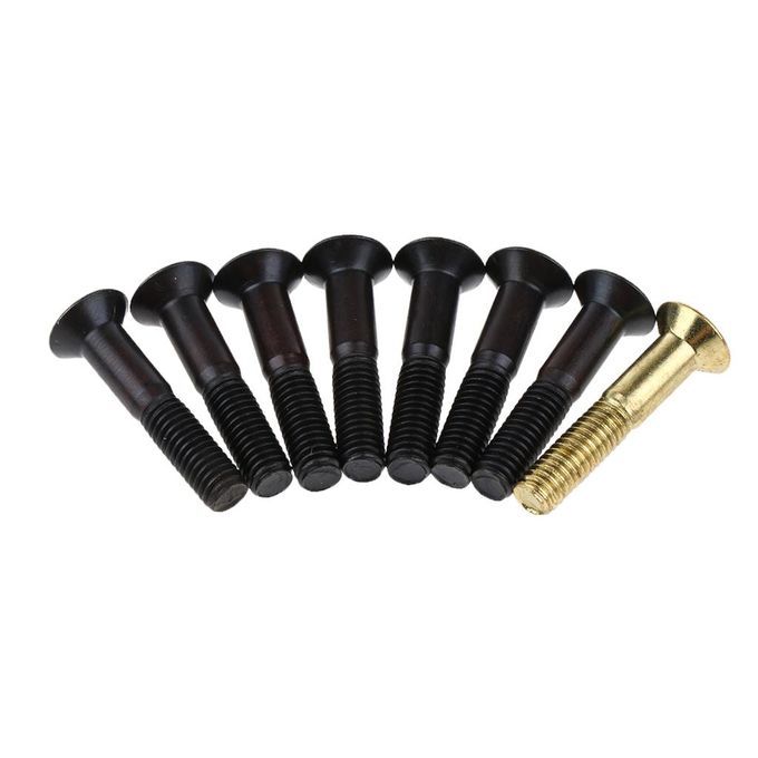 8pcs Replacement Skateboard Truck  Set Flat Head Screws Bolts