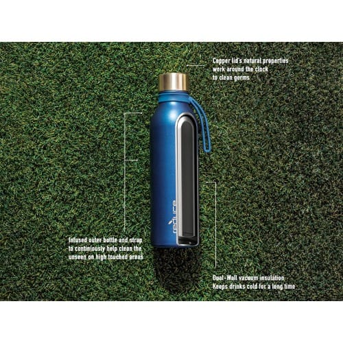 Reduce Water Bottle Hydro Pure Set With Antibacterial Lid - 20.oz - 2 Pieces