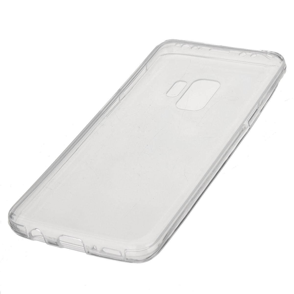 360°Protection Ultra Thin TPU Skin Pouch Cover Case For Samsung Galaxy S9 White White