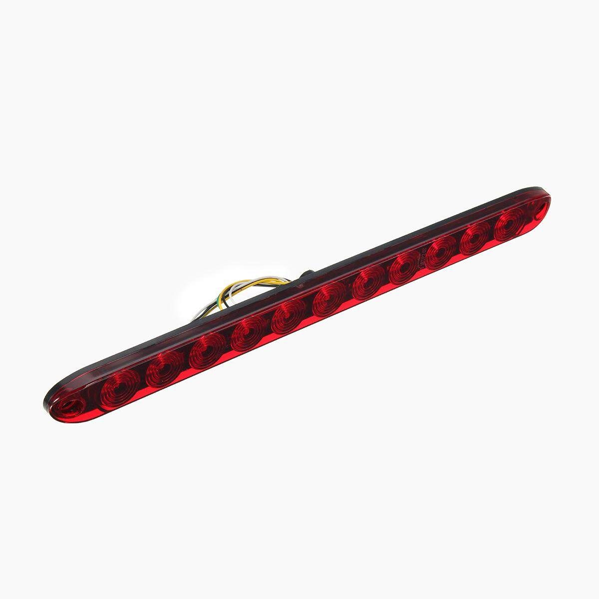 15" 11 LED Red Trailer Truck Stop Tail Turn Light Bar Waterproof 12V 4 Wires