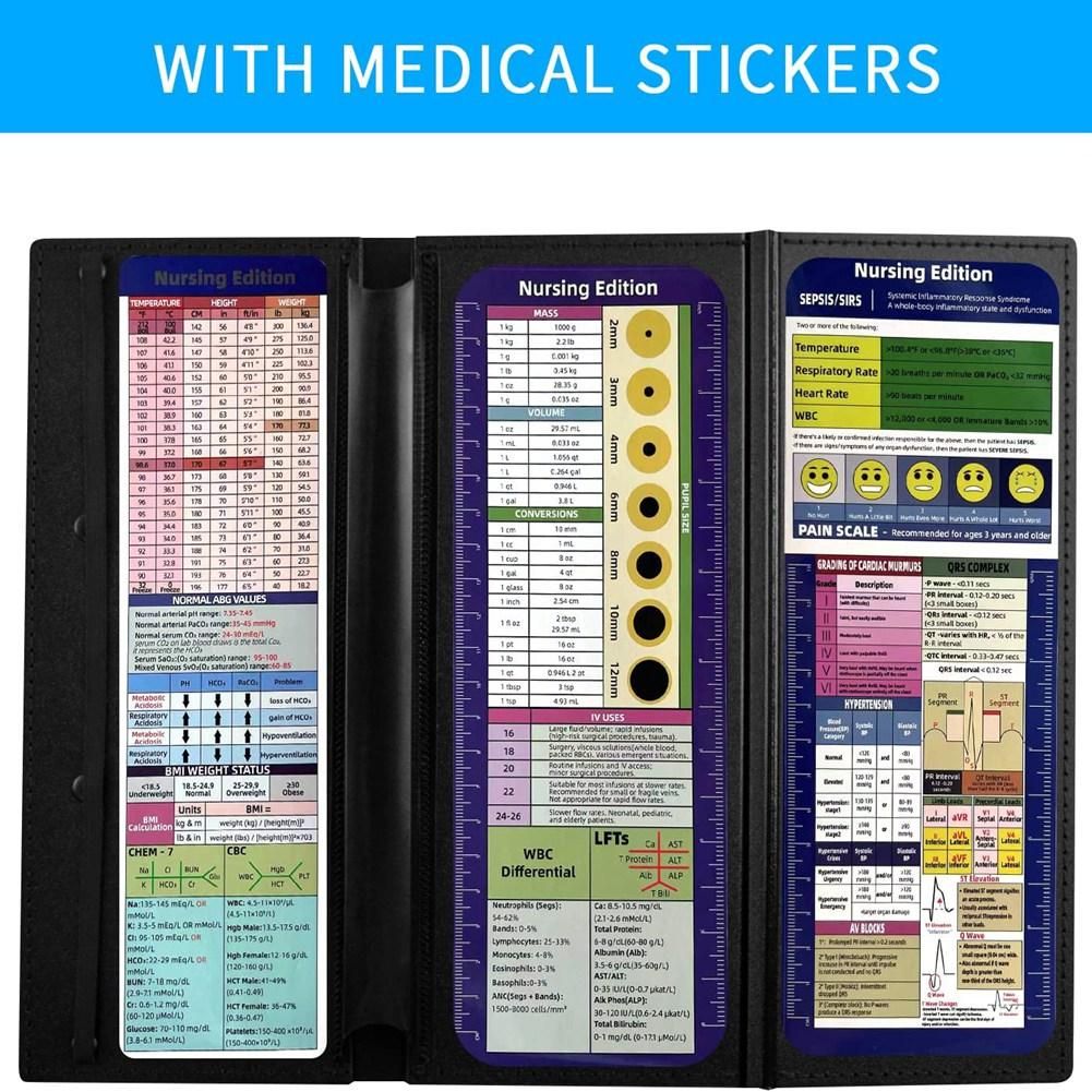 2Pack Nursing Clipboard Foldable, Nurse Foldable Clip Board with 3 Layers,For Doctors & Students Essentials Clipboards A