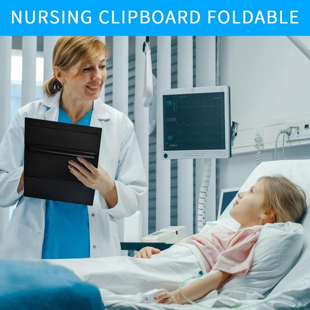2Pack Nursing Clipboard Foldable, Nurse Foldable Clip Board with 3 Layers,For Doctors & Students Essentials Clipboards A