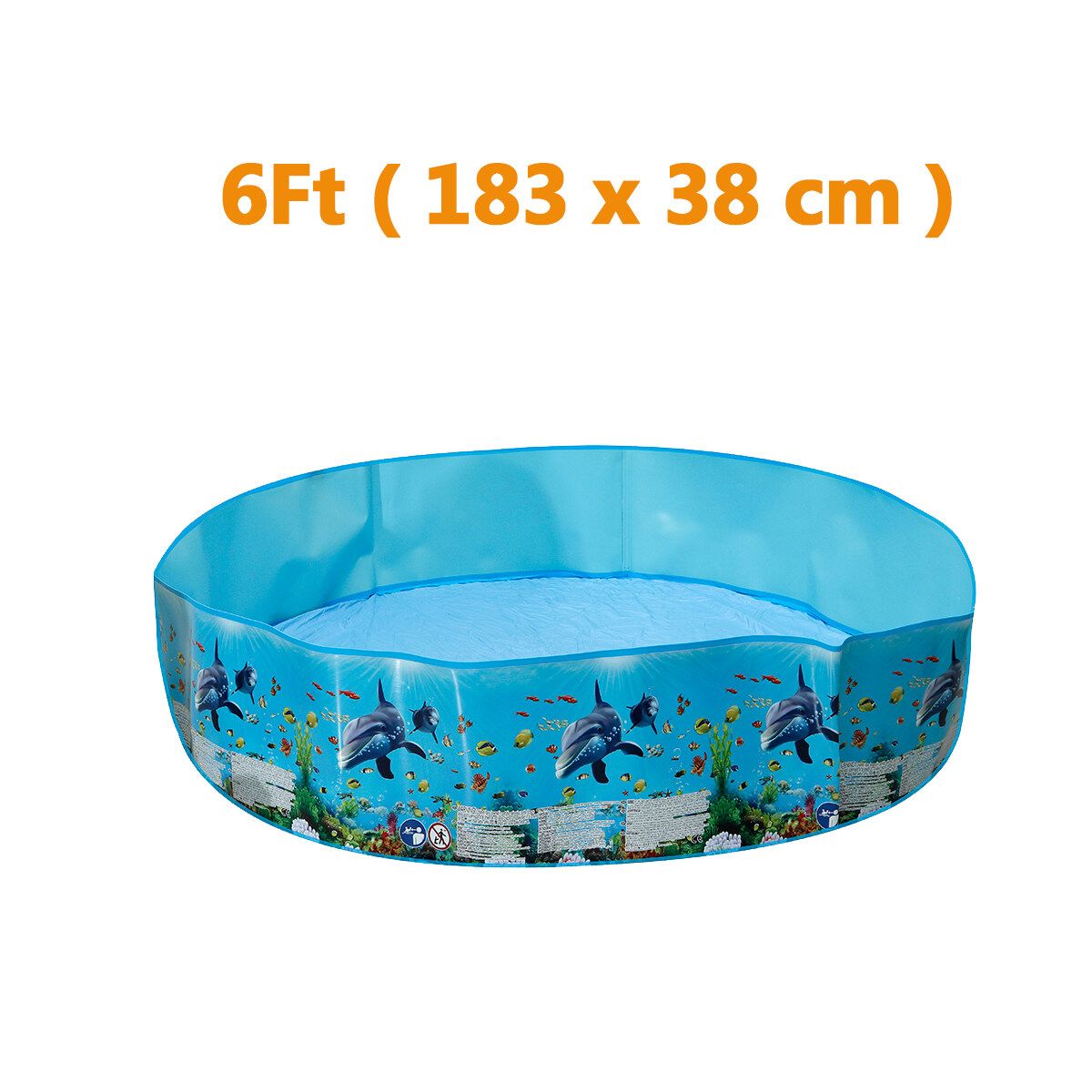 Paddling Pool Non Inflatable Family Swimming Pool Garden Outdoor Summer 6/8FT 183x38cm