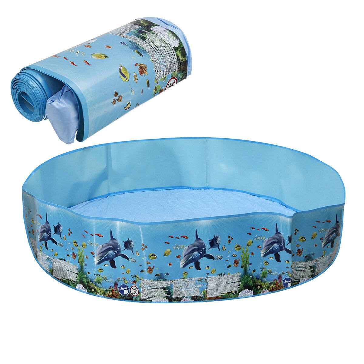 Paddling Pool Non Inflatable Family Swimming Pool Garden Outdoor Summer 6/8FT 183x38cm