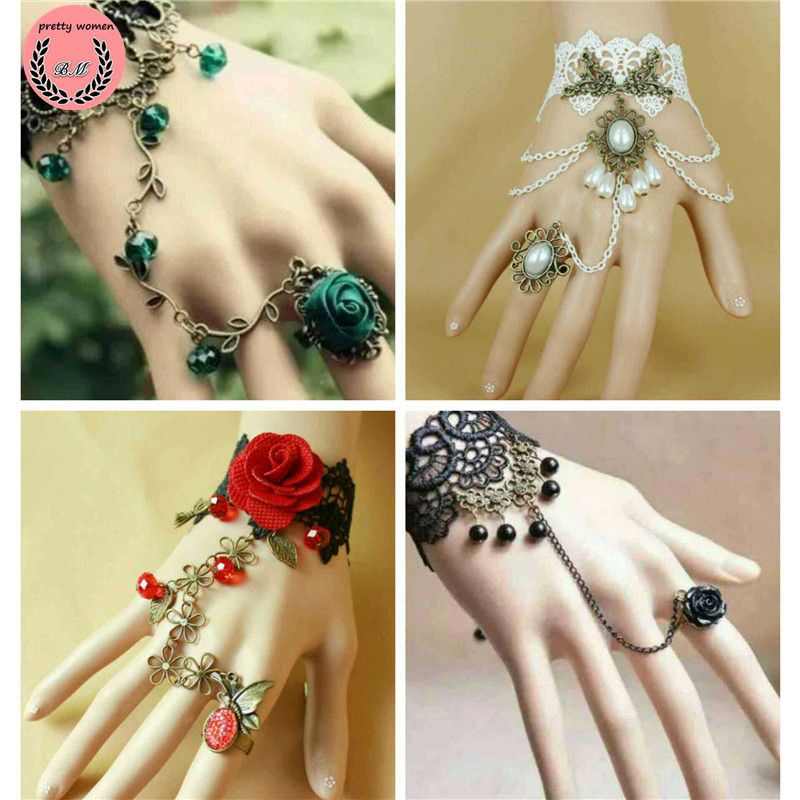Bridal Lace Gloves For Women Sweet Lace Wedding Gown Bride