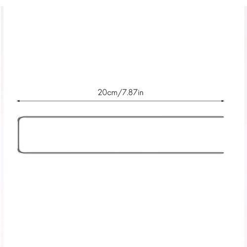 8 Inch Galvanized Landscape Staples 100 Pack