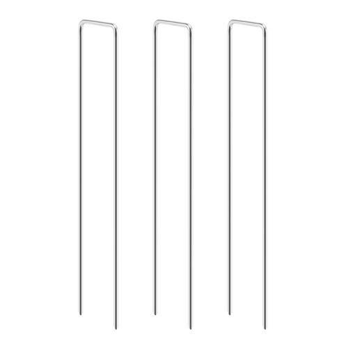 8 Inch Galvanized Landscape Staples 100 Pack