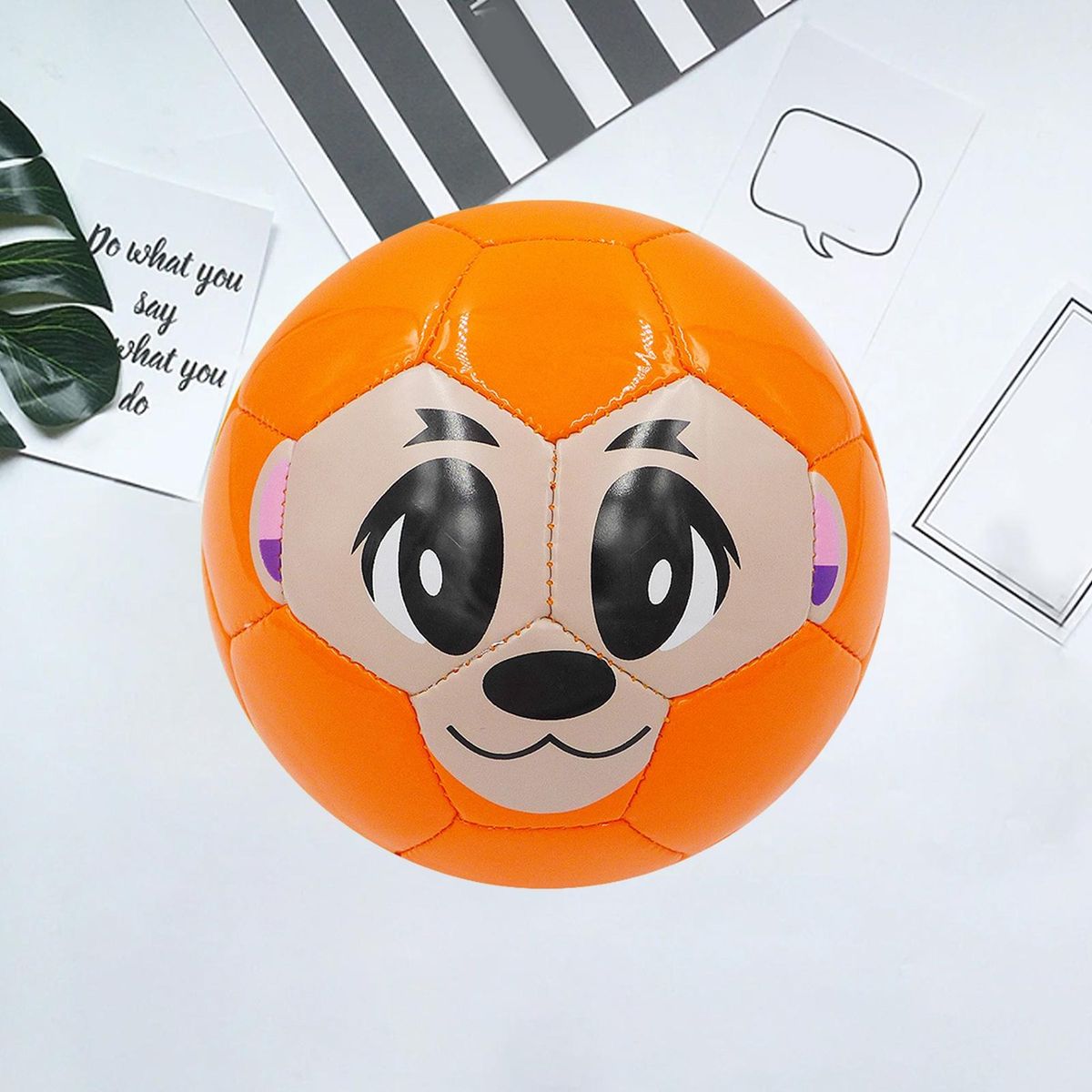 Outdoor Activity Toy for Children Wildlife Fun Football Durable Pvc Orange