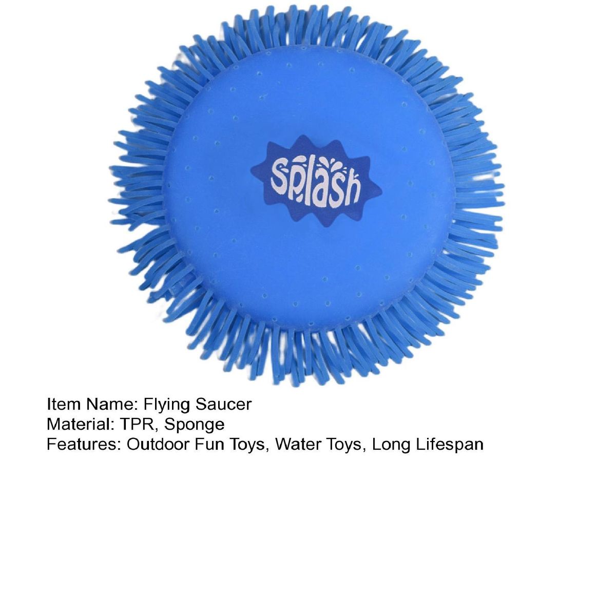 Flying Saucer Outdoor Toy Water Dish for Kids Blue