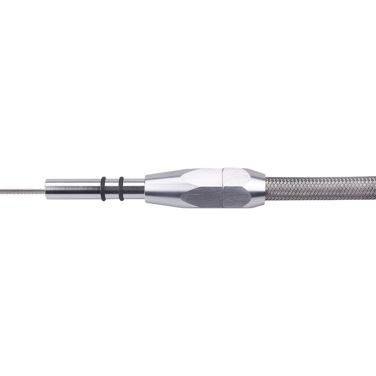SBC Stainless Braided Firewall Flexible Dipstick Engine Oil