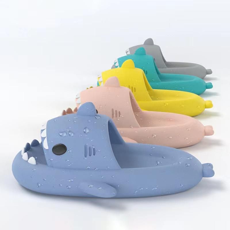Cartoon Cotton Slippers Men's Winter Thick Bottom Non-slip Home Waterproof Slippers Outer Wear Bag with Cute Warm Cotton Shoes