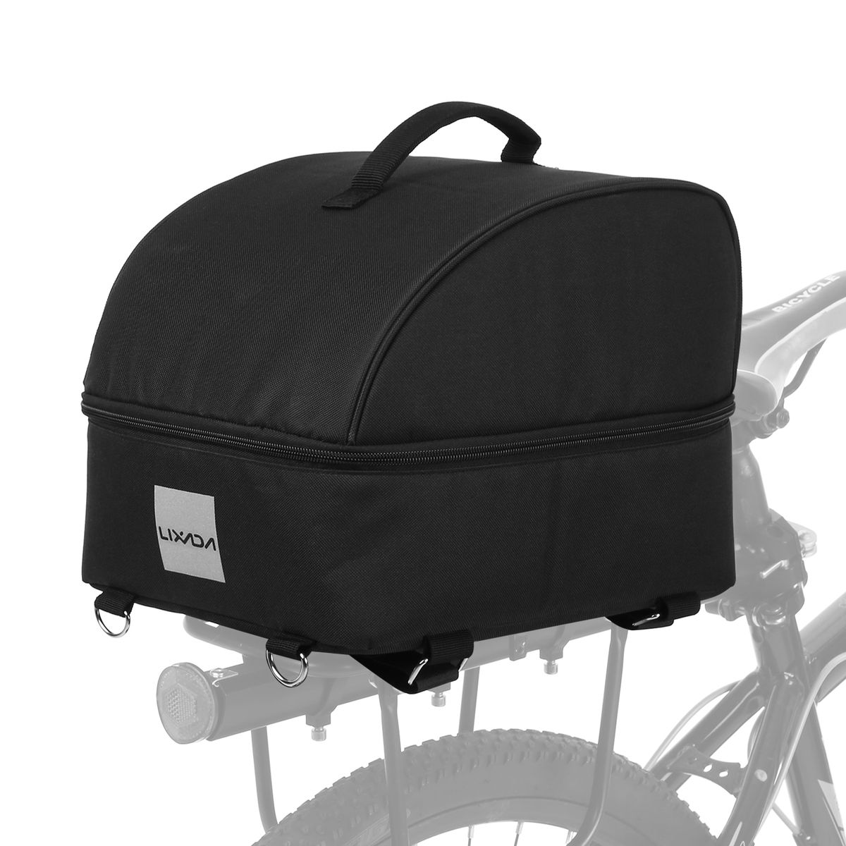 Lixada Insulated Bike Cooler Bag Zippered Food Delivery Bag