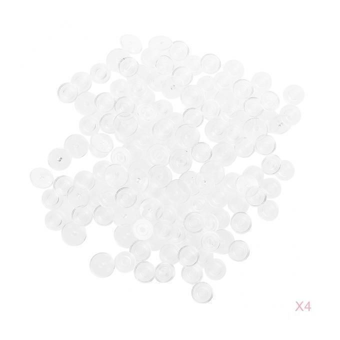 200 Sets Transparent T3 Resin Snap Buttons Sewing Fasteners 10mm