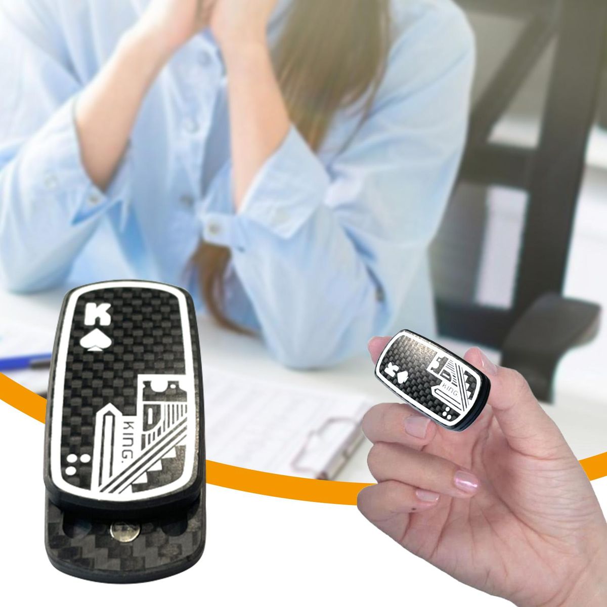Fingertip Push Toy Poker Slider Fidget Haptic Slider Toy