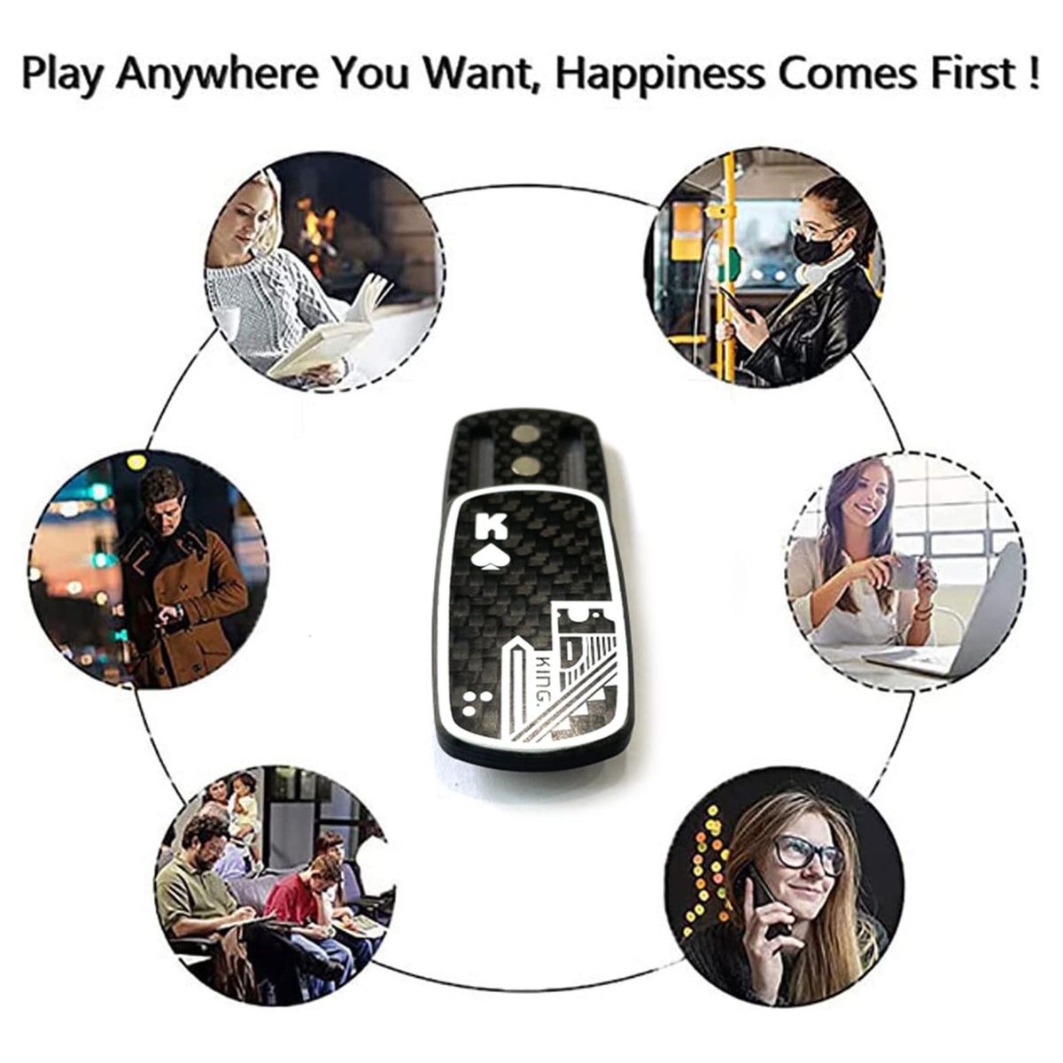 Fingertip Push Toy Poker Slider Fidget Haptic Slider Toy