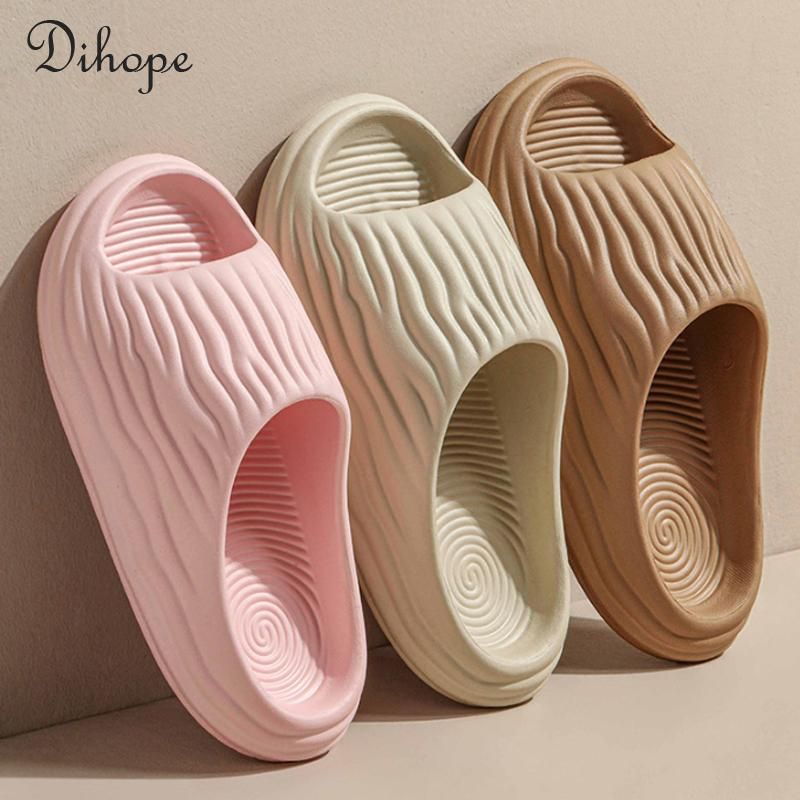Women's Home Slippers Indoor Platform Slides Shoes 2023 Summer Flip-Flops Bathroom Sandals Men Non-Slip Eva Slipper For Couple