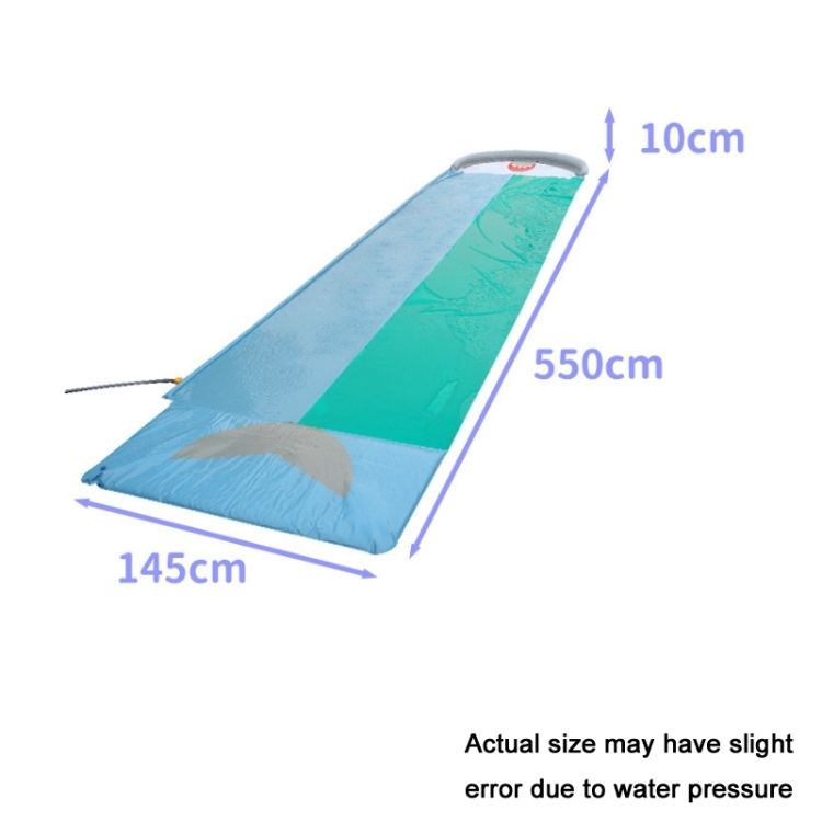 Double Children Water Slide Lawn Spray Pad