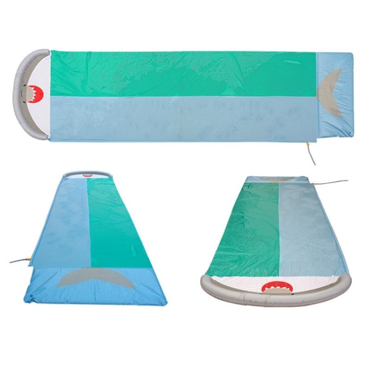 Double Children Water Slide Lawn Spray Pad