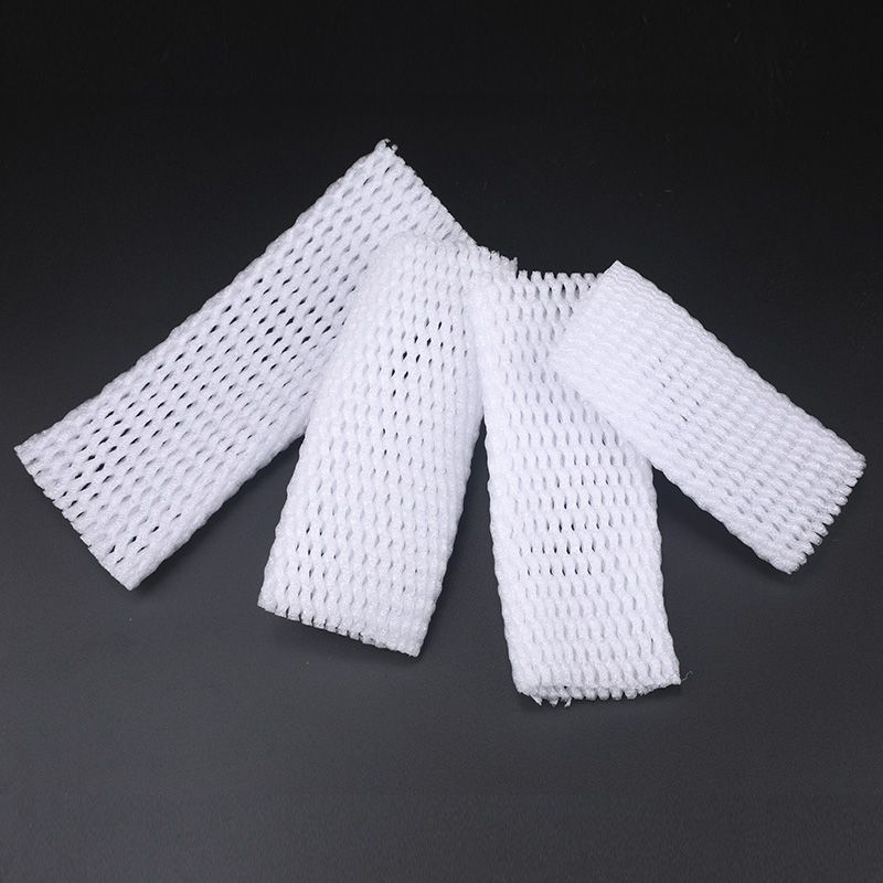 50PC Foam Net Sleeve Pocket Shockproof Protection Transport Packing Vegetable Fruit Wine-6X5cm