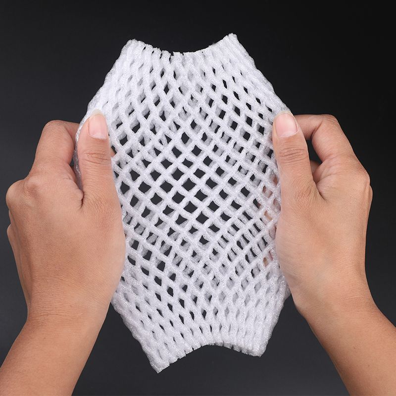 50PC Foam Net Sleeve Pocket Shockproof Protection Transport Packing Vegetable Fruit Wine-6X5cm
