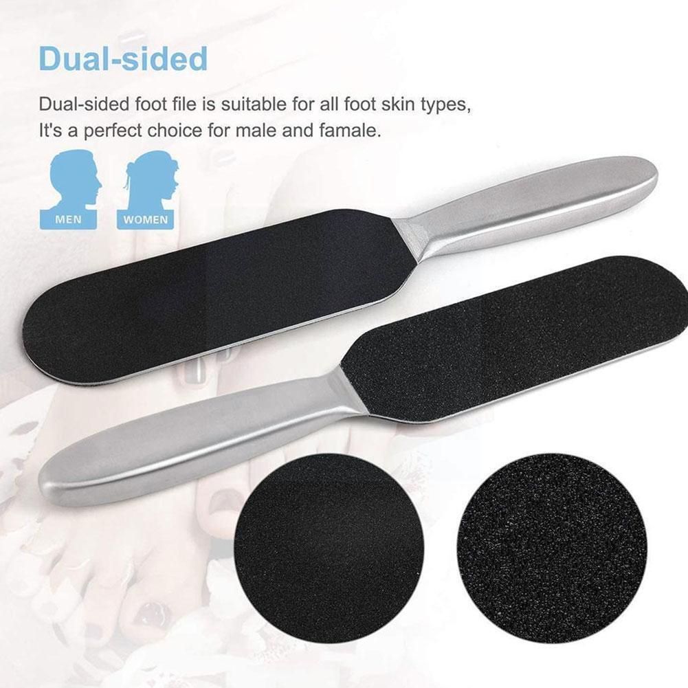 11pcs/set Pedicure Feet Care Metal Handle Foot And Refill Coarse And Rasp Of Cloth Files Sanding Fine Grit Grit Q5j0
