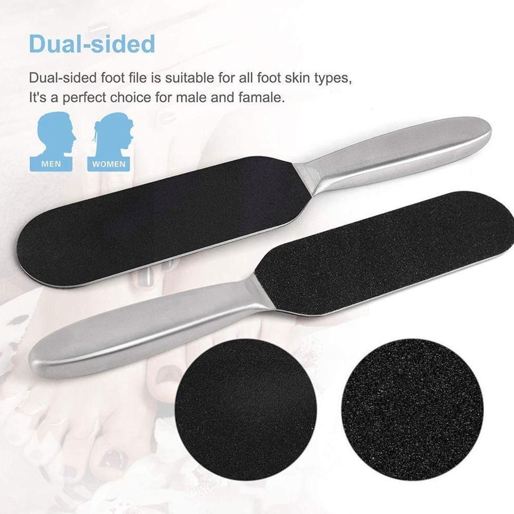 11pcs/set Pedicure Feet Care Metal Handle Foot And Refill Coarse And Rasp Of Cloth Files Sanding Fine Grit Grit Q5j0