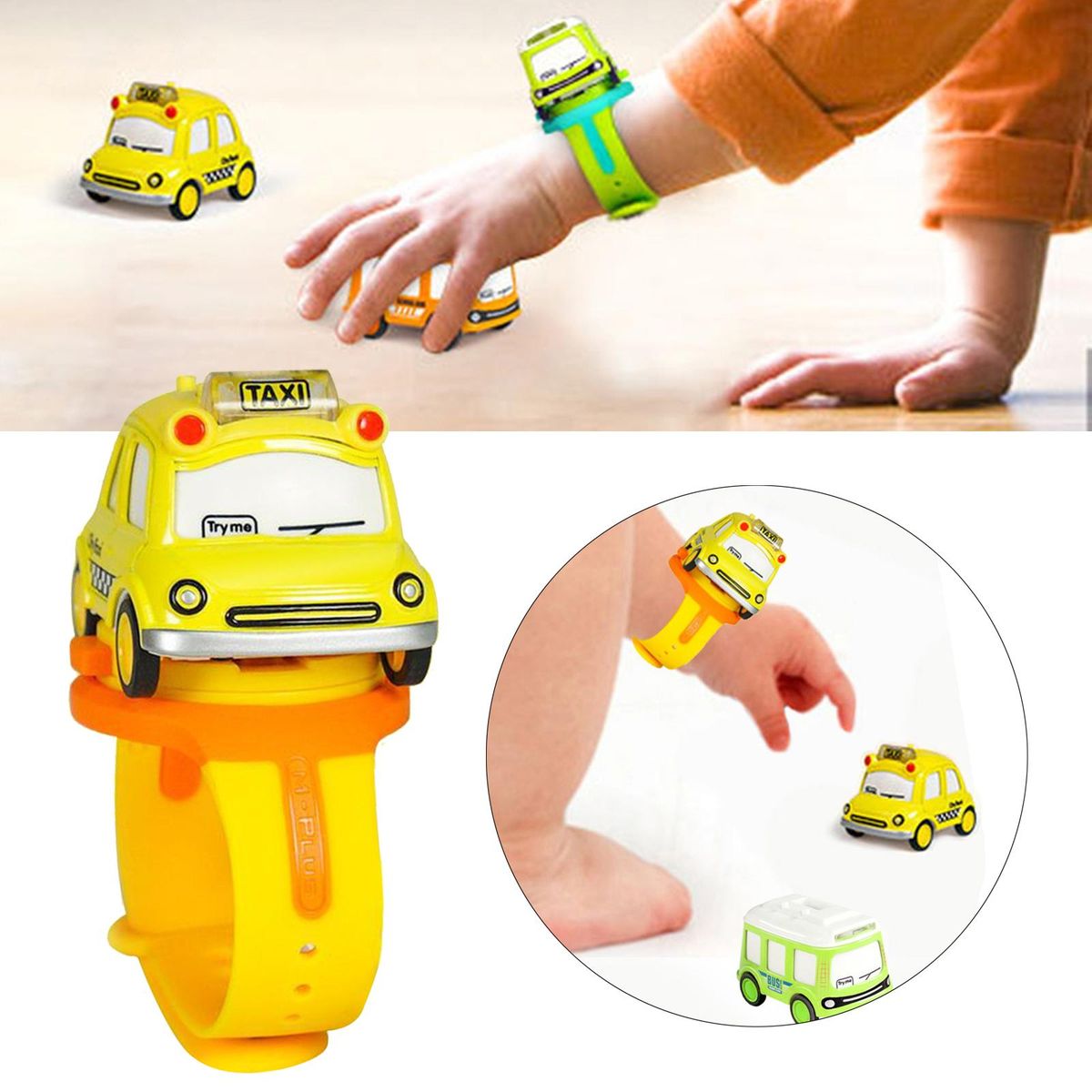 Children Watch Toy Pull  Outdoor Interactive Yellow