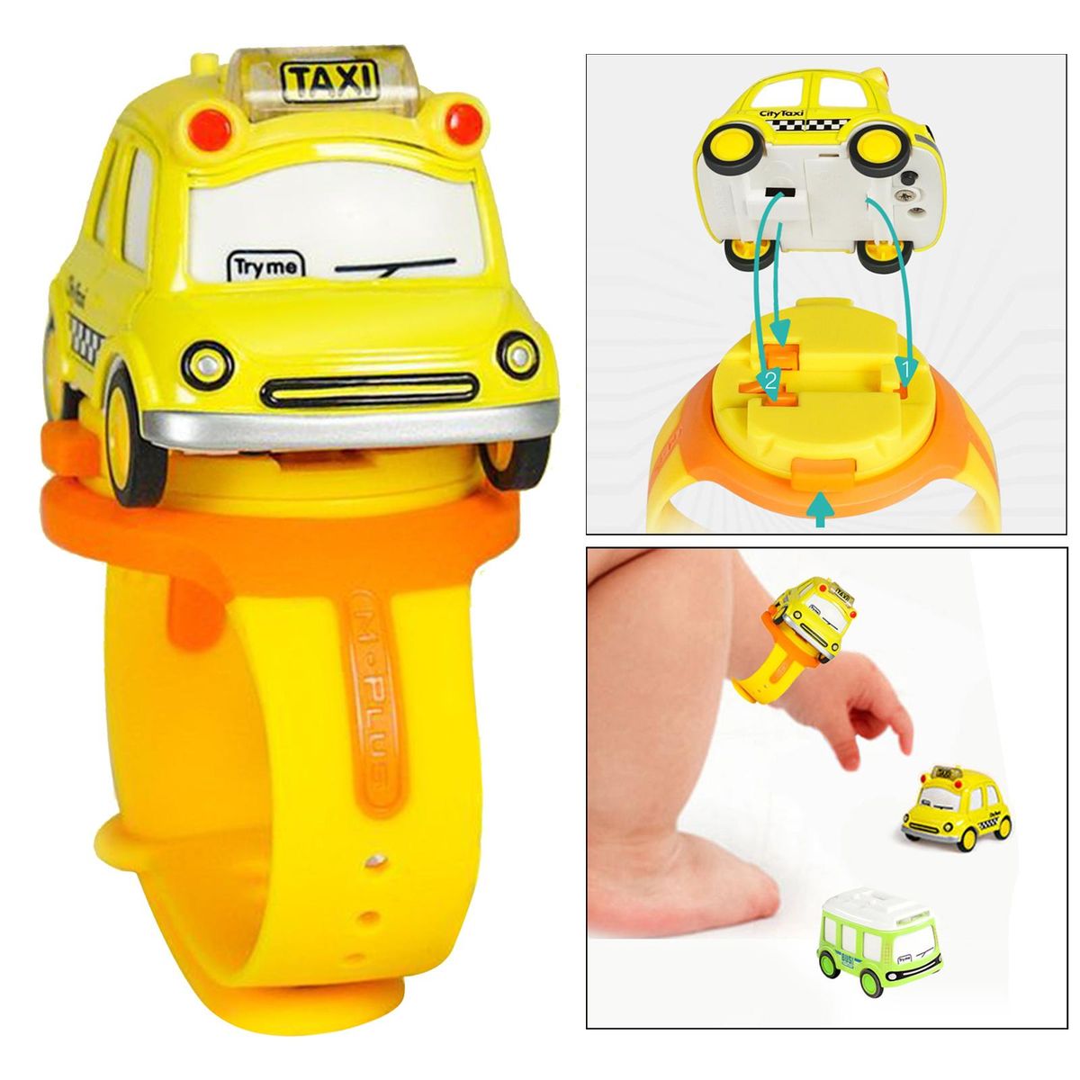 Children Watch Toy Pull  Outdoor Interactive Yellow